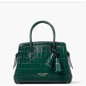 KATE SPADE Knott Croc-embossed Mini Satchel